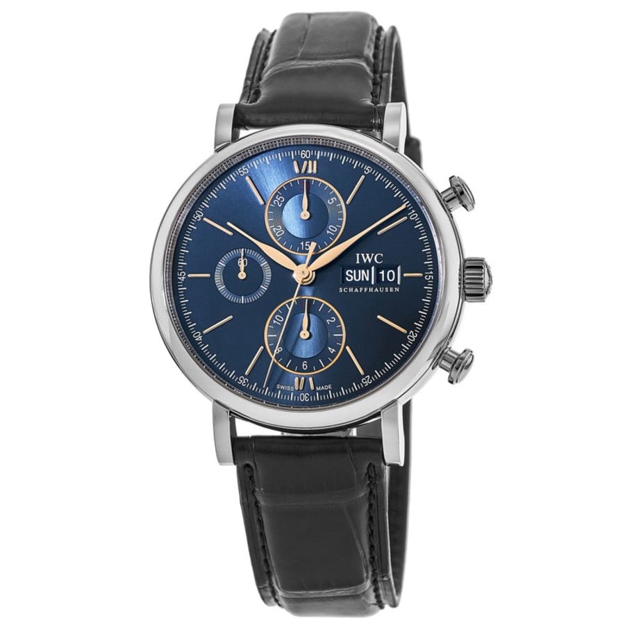 

IWC Portofino Chronograph Automatic мужские часы с синим циферблатом IW391036