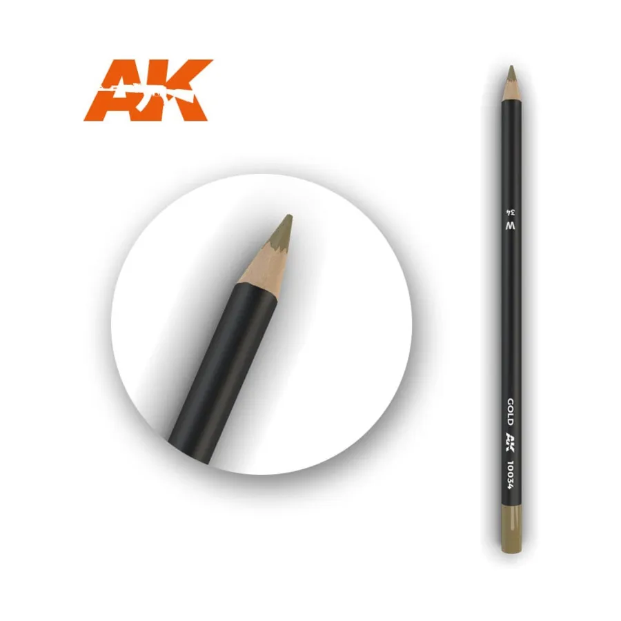

Золотой карандаш для выветривания, Weathering Pencils (AK-Interactive)