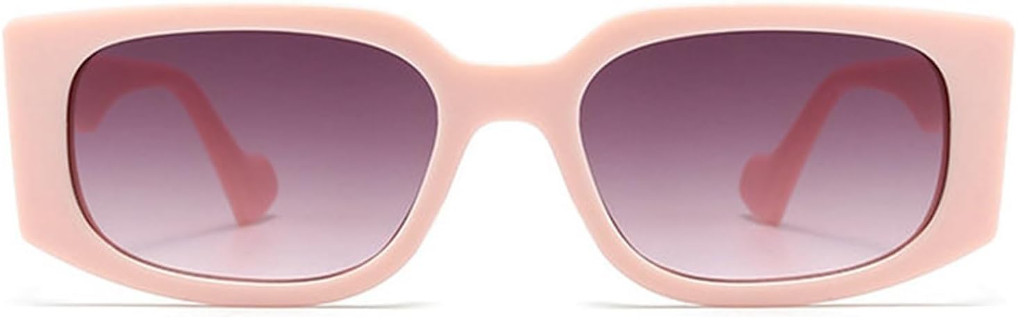 

Willochra Популярные модные маленькие прямоугольные солнцезащитные очки для женщин в стиле ретро с градиентом, защита от УФ-излучения UV400, для мужчин — квадратная оправа, синие солнцезащитные очки, Pink