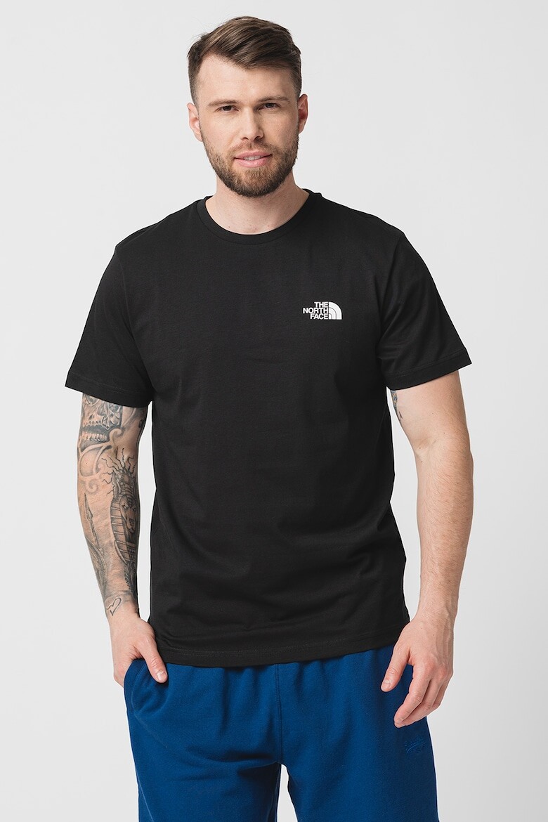 

Хлопковая футболка с логотипом The North Face, черный