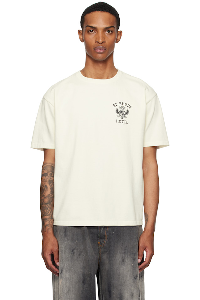 

Футболка St. rhude' с печатью Rhude, белый