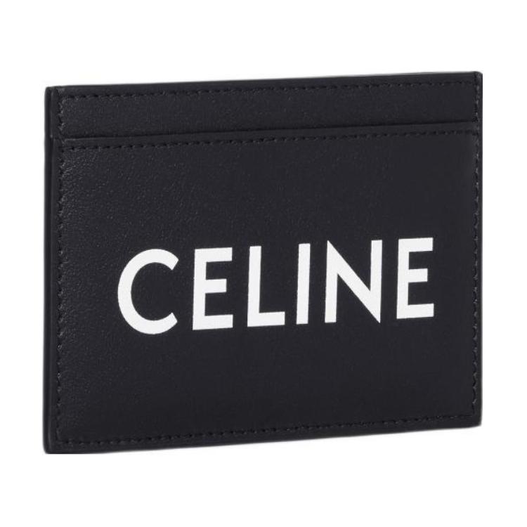 CELINE Кожаный картхолдер мужской черный — фото 2