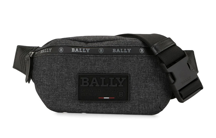 

BALLY Нейлоновый поясной рюкзак мужской черный