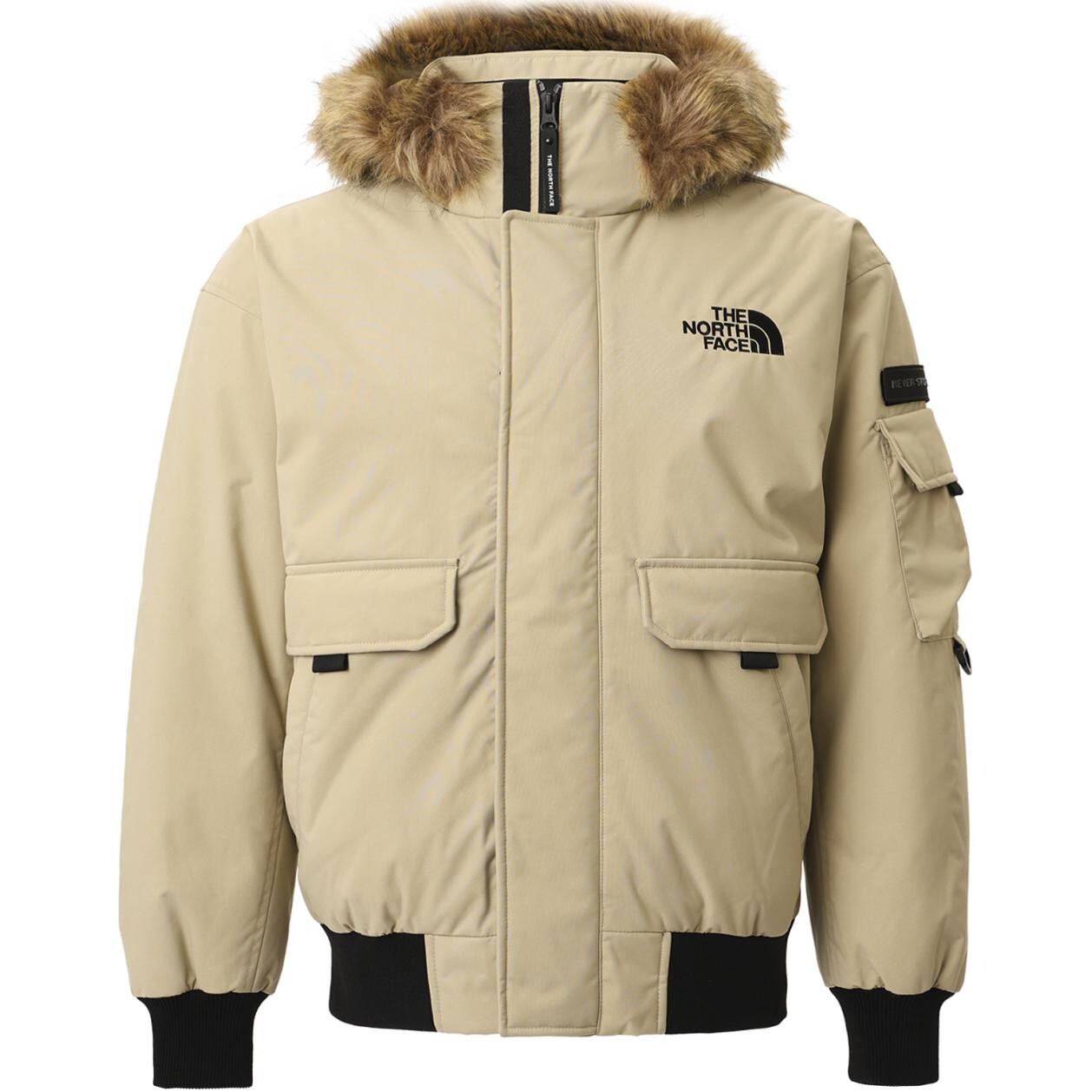 

Пуховик унисекс коричневый The North Face, коричневый