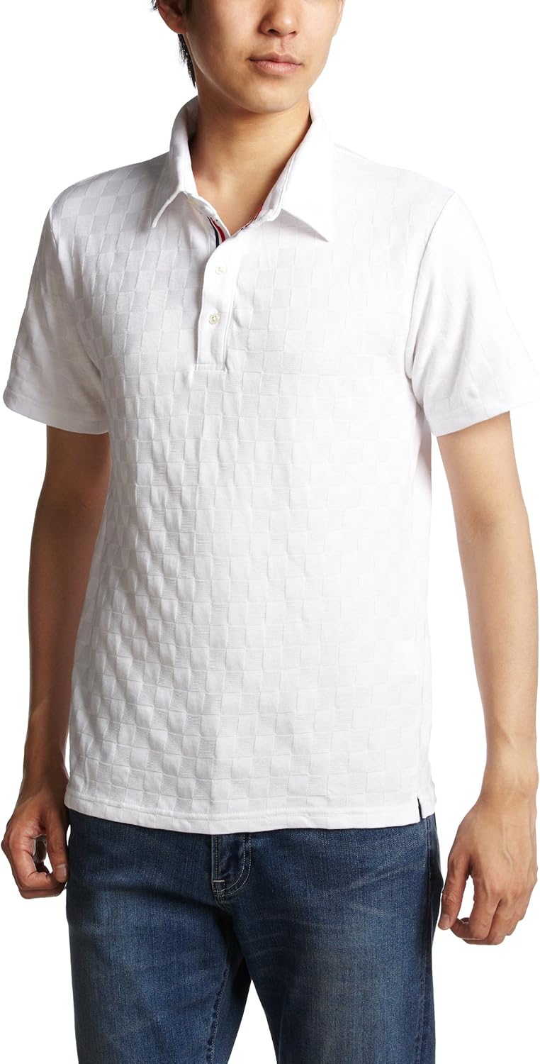 

Поло в клетку Urban Research, белый