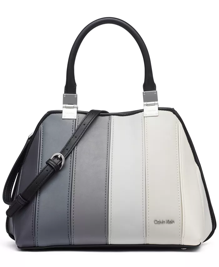 

Сумка Granite Convertible Satchel Calvin Klein, черный