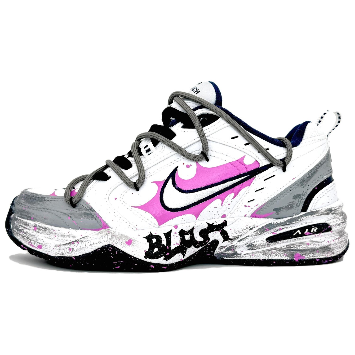 

Кроссовки Air Monarch 4 Chunky унисекс с низким верхом белого/серого/розового/черного/синего цвета Nike, Черный, Кроссовки Air Monarch 4 Chunky унисекс с низким верхом белого/серого/розового/черного/синего цвета Nike