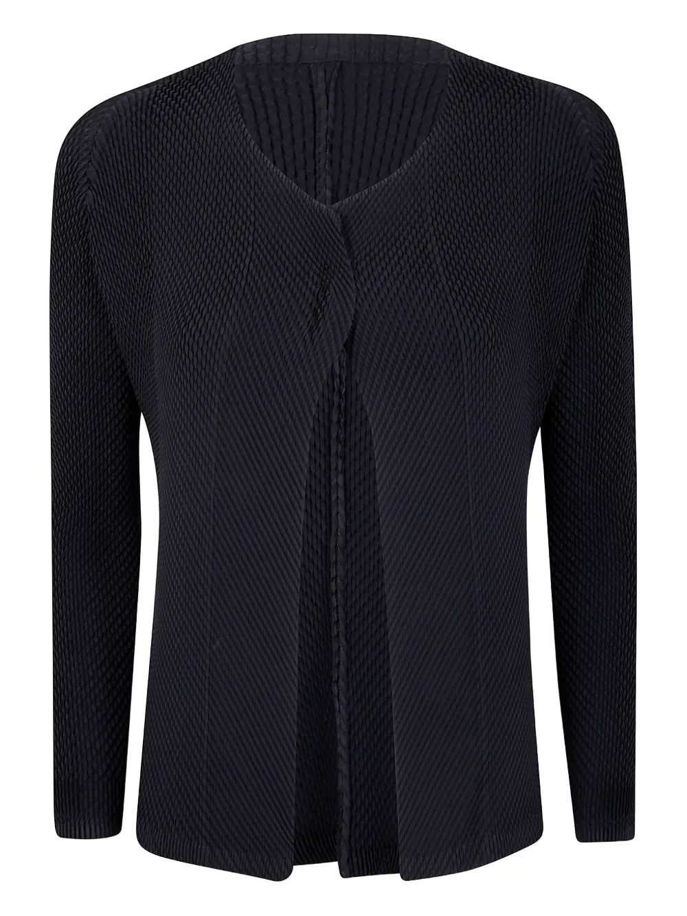 

Плиссированный кардиган с открытым передом Issey Miyake, черный