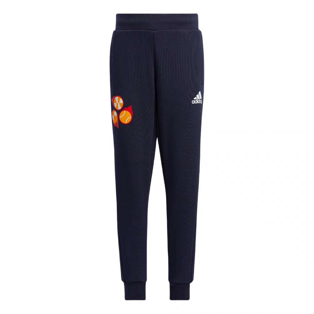 Adidas Детские вязаные спортивные штаны для детей 3-7 лет Black — фото 2