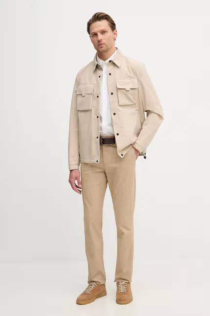 Рубашка хлопковая Lacoste, белый — фото 2