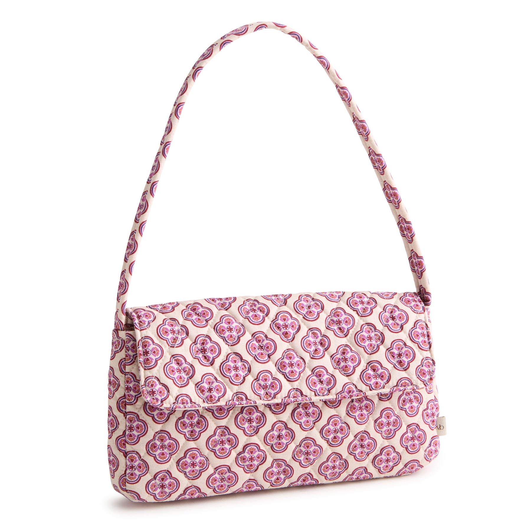 

Хлопковая сумка-клатч с клапаном на плечо Vera Bradley, лавандовый