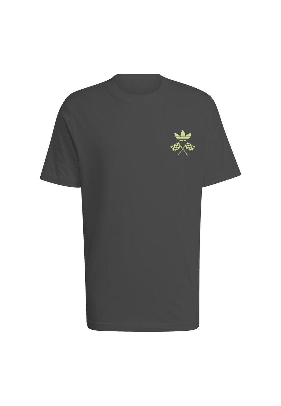 Футболка Adidas Originals RACING CAR TEE UNISEX, Grey Six/Grey — фото 4