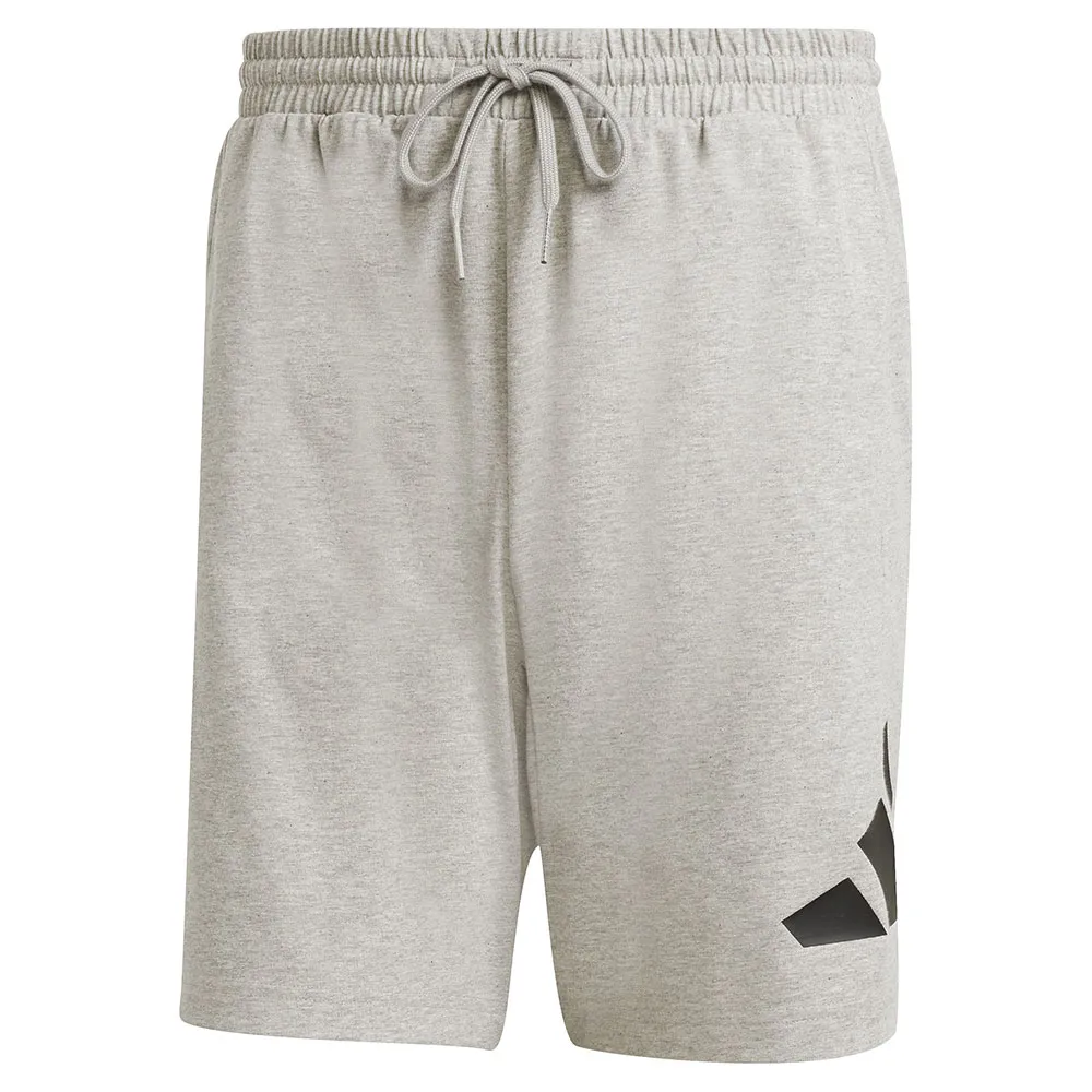 Шорты adidas Essentials Big Logo Single Jersey, серый — фото 3
