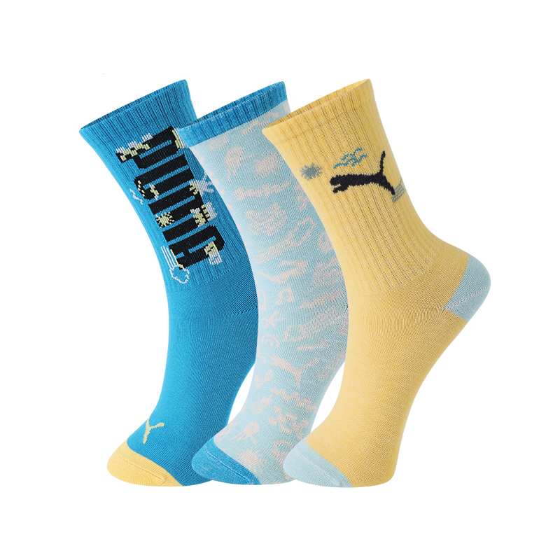 

Детские носки Grade School PUMA, синий/желтый