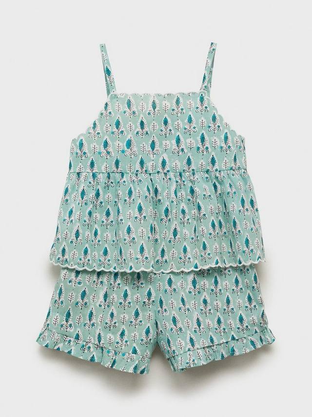 

Детский хлопковый комплект пижамы Hojab Mango, Green