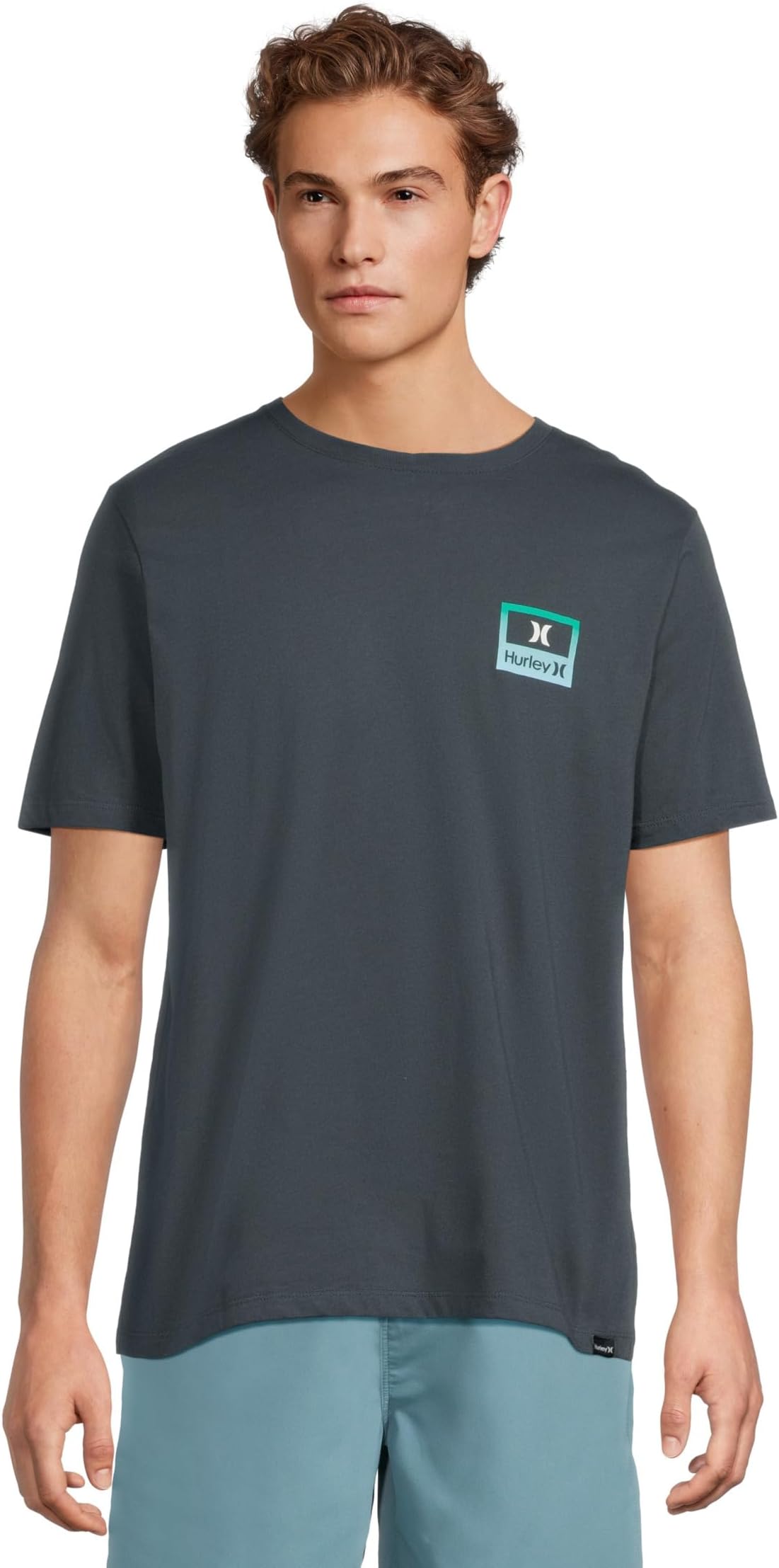 

Мужская рубашка с коротким рукавом Divide Hurley, Armored Navy