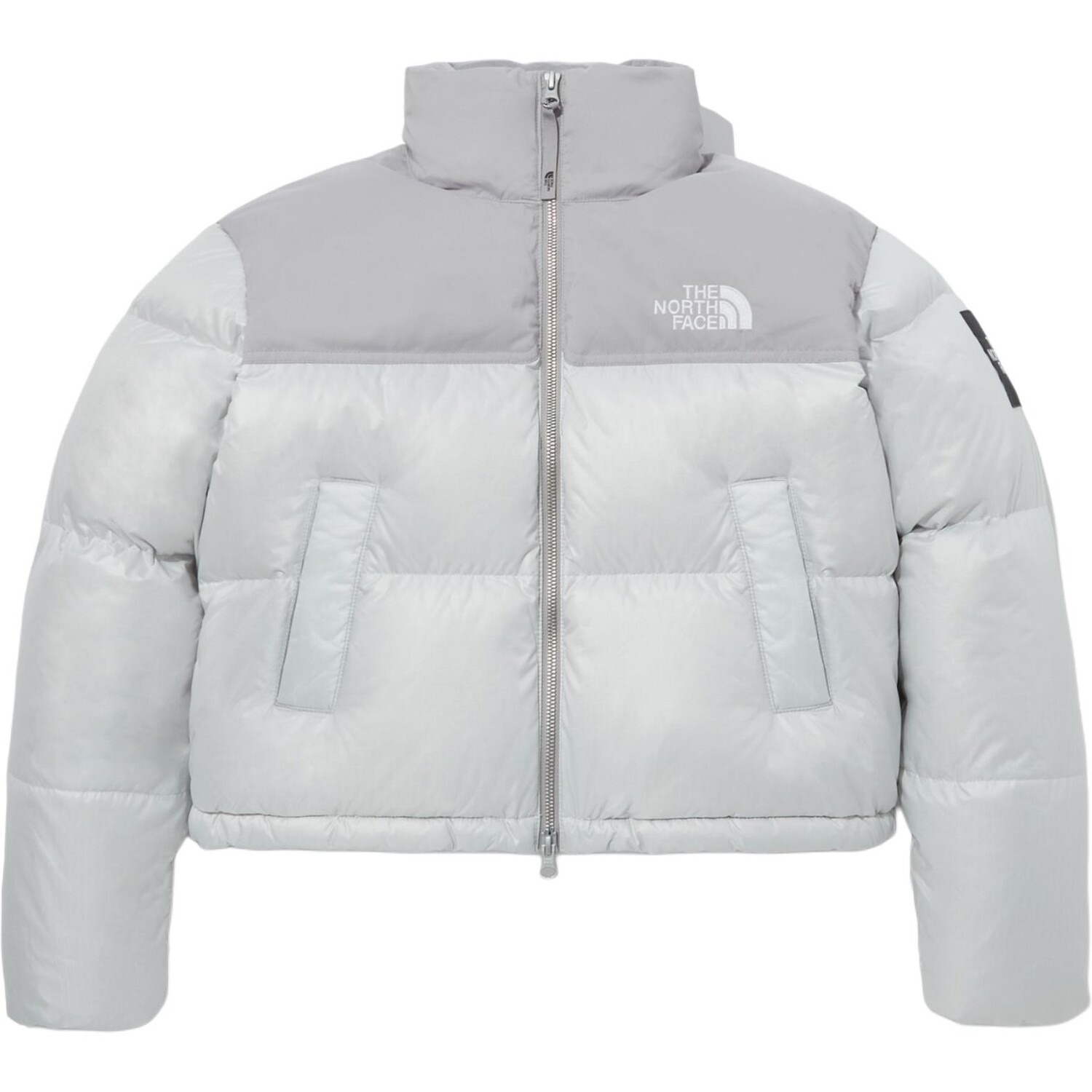 

Пуховик женский серый The North Face
