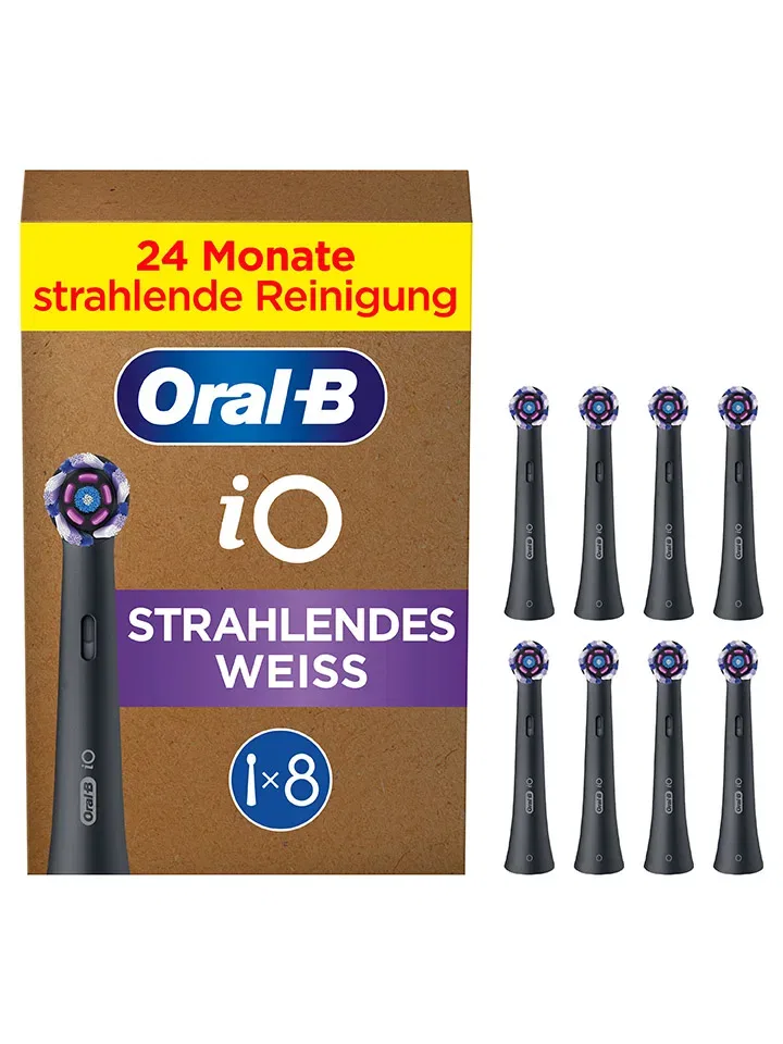 Сменные насадки для зубной щетки Oral-B iO Radiant White черный