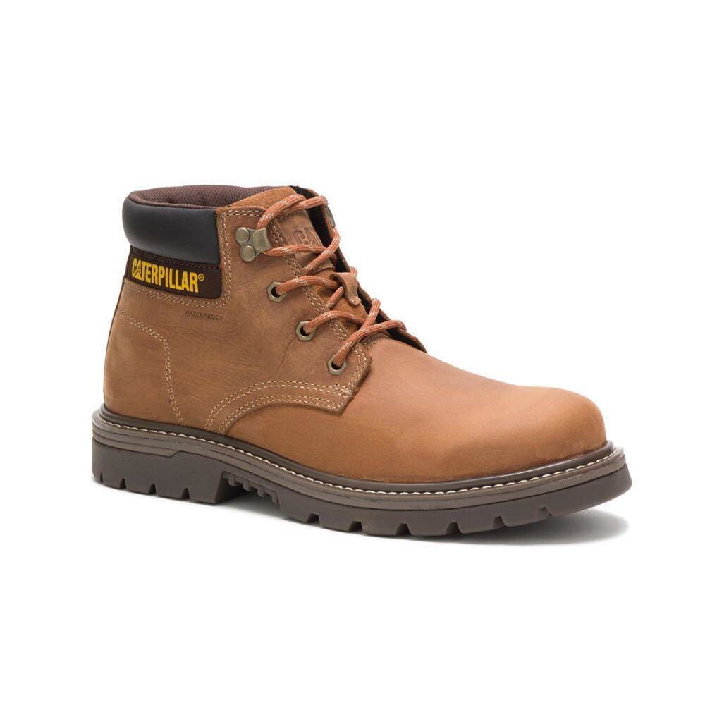 

Мужские водонепроницаемые рабочие ботинки Caterpillar Outbase, цвет Light Brown