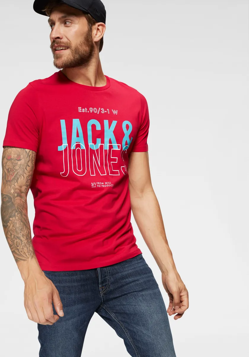 

Футболка Jack & Jones "KOMPO TEE", красный