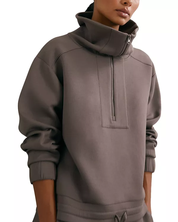 

Толстовка Laney с половинной молнией Reiss, бежевый