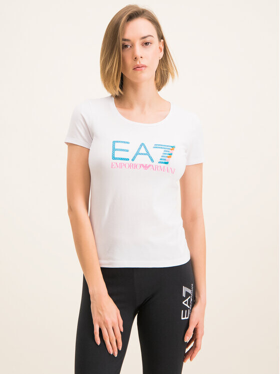

Футболка узкого кроя Ea7 Emporio Armani, белый