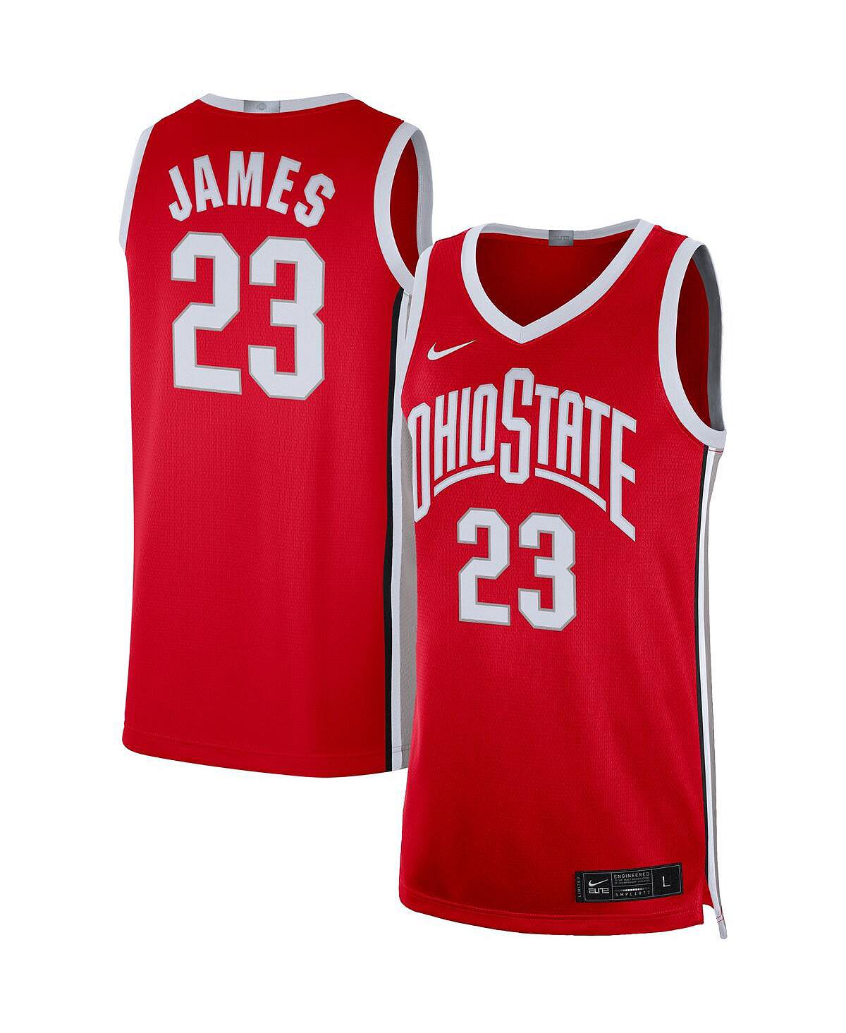 

Мужская баскетбольная майка LeBron James Scarlet Ohio State Buckeyes Alumni Player Limited Nike