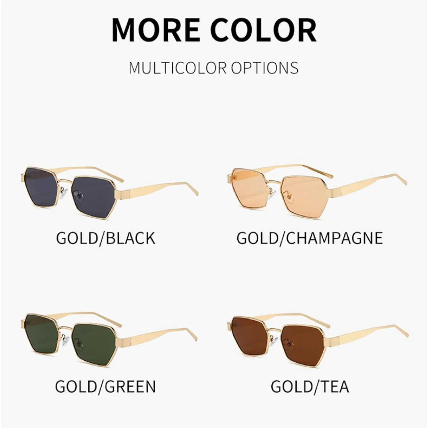 

Солнцезащитные очки с защитой от УФ-излучения UV400 | Маленькая женская оправа в стиле металлик-панк | Для занятий спортом на открытом воздухе generic, C2grey