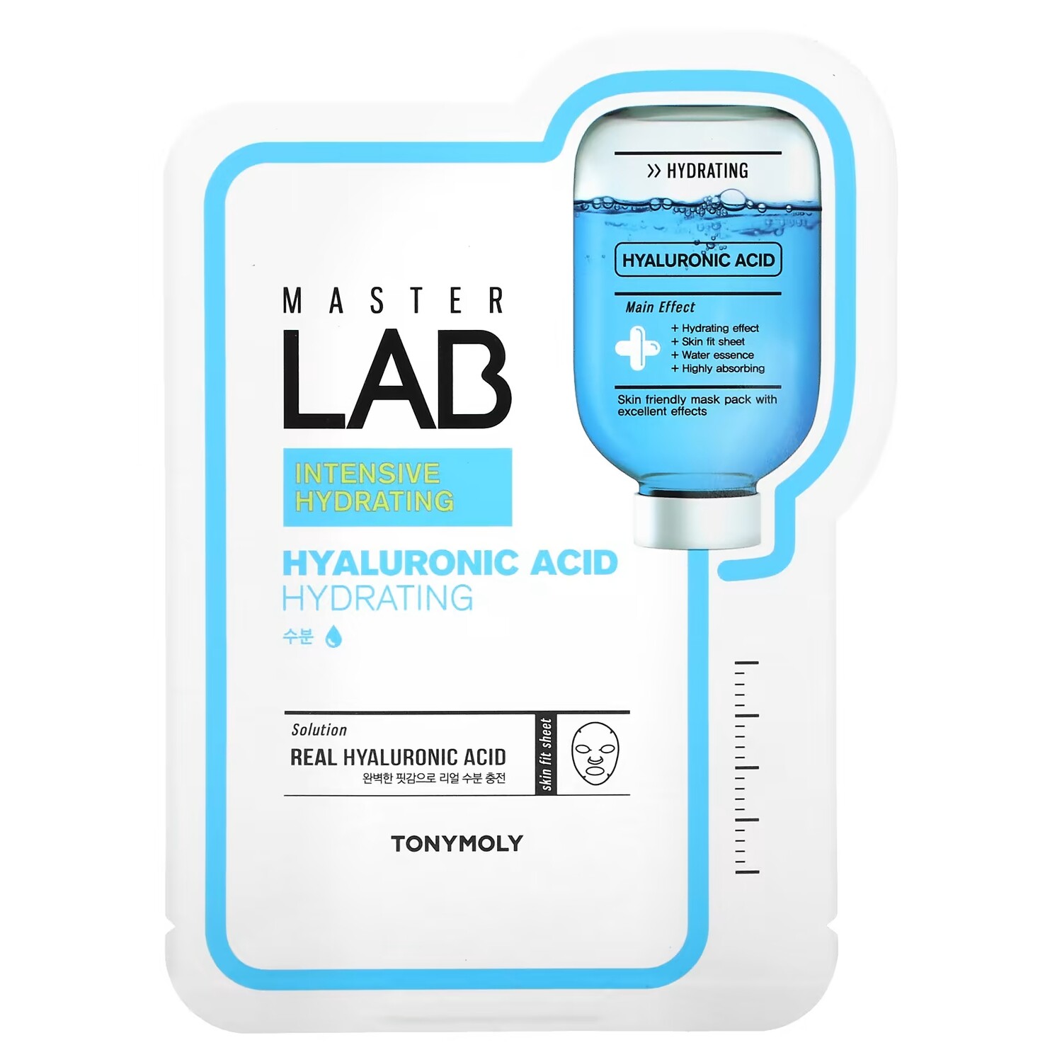 

Tony Moly Master Lab Увлажняющая косметическая маска с гиалуроновой кислотой, 1 шт., 19 г