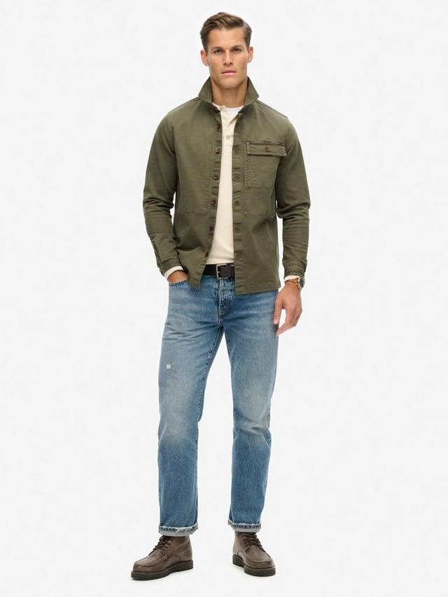 Повседневная рубашка-оверсайз Merchant Utility Superdry, Chive Green — фото 3