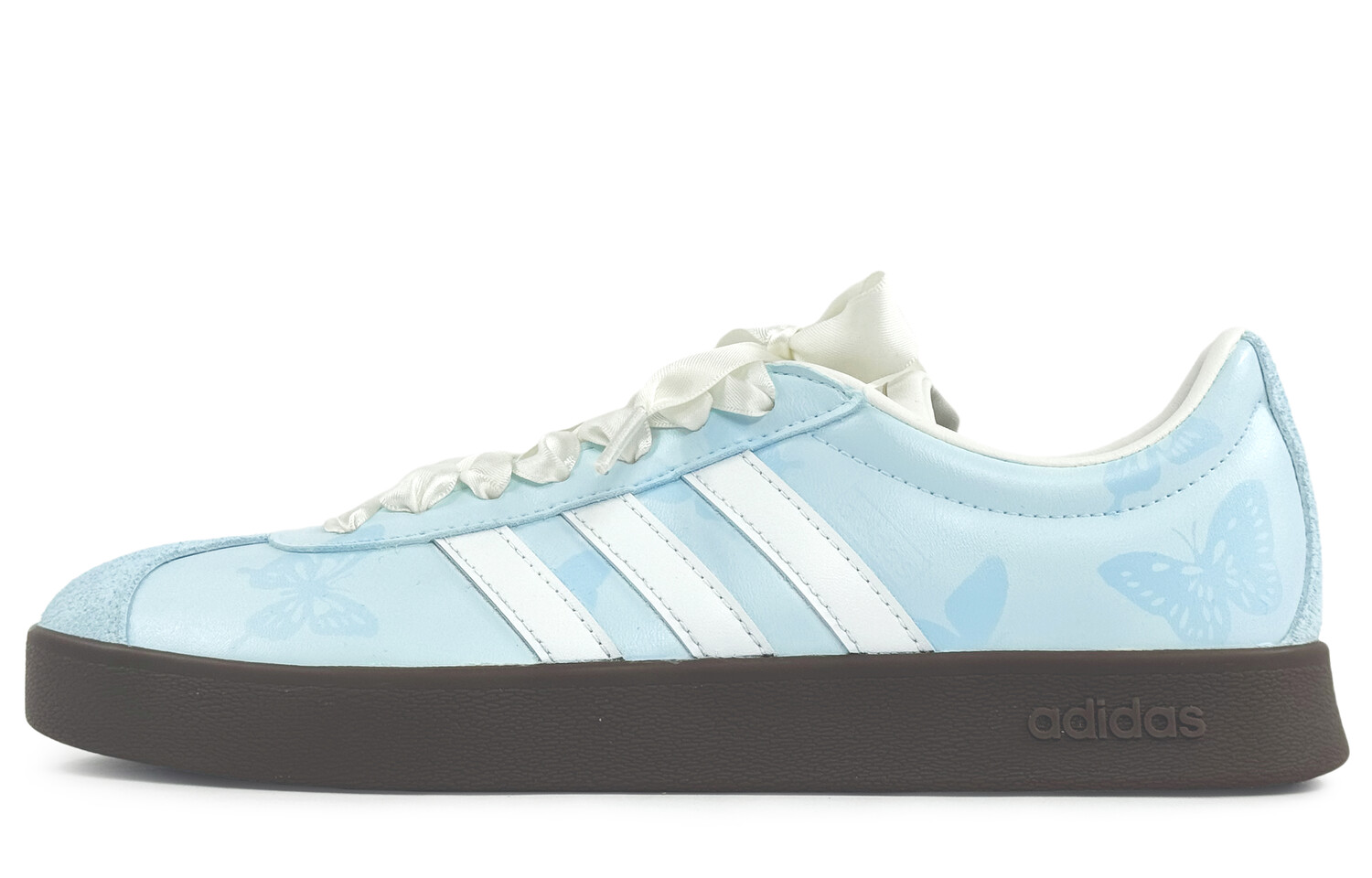 

Кроссовки adidas Vl Court Skateboarding Shoes Unisex Low-top White, голубой, Синий, Кроссовки adidas Vl Court Skateboarding Shoes Unisex Low-top White, голубой