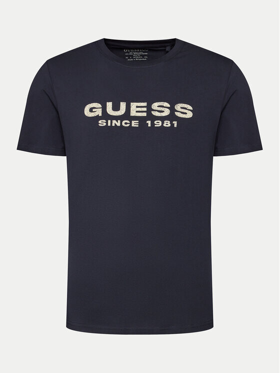 

Футболка узкого кроя Guess, синий