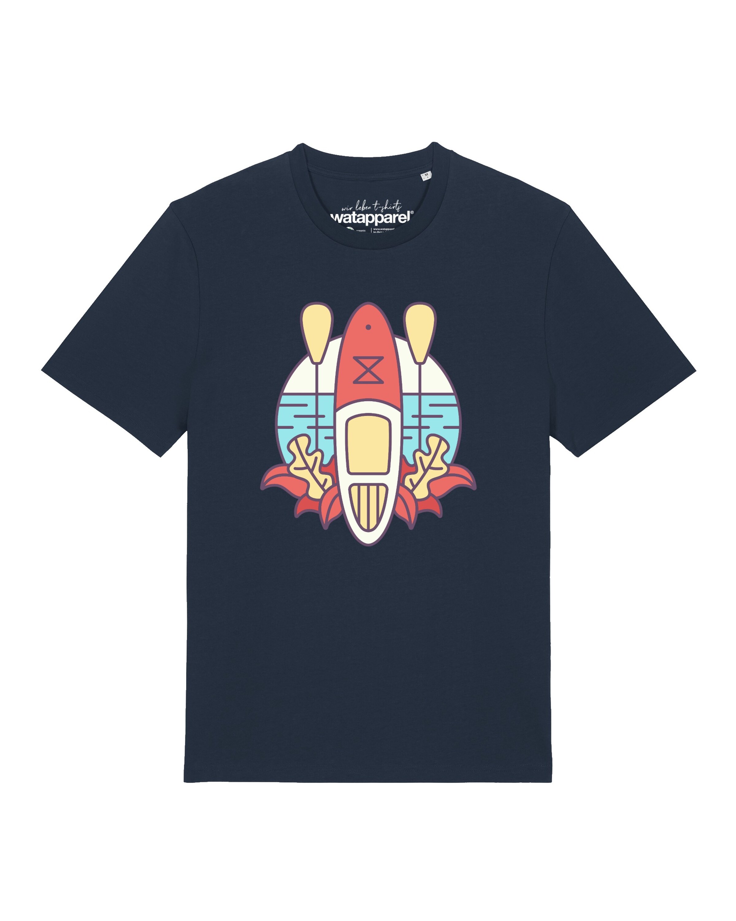 

Watapparel Футболка 'Stand Up Paddleboard SUP' в темно-синем цвете