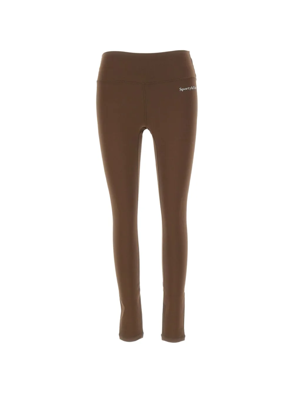 

Брюки с высокой посадкой и принтом-логотипом Sporty & Rich, коричневый