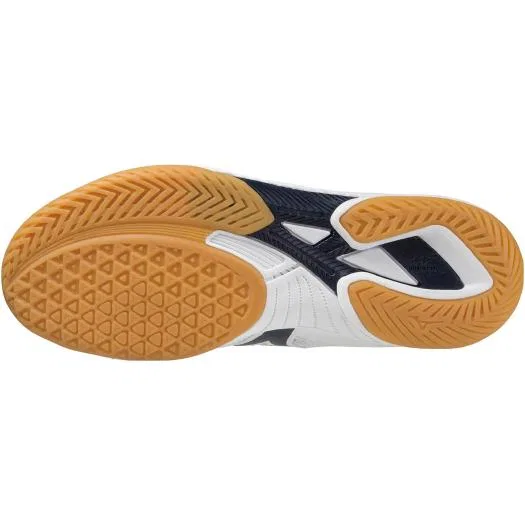 Унисекс кроссовки для настольного тенниса «Wave Drive 9» от Mizuno, White X Navy X Gold — фото 2
