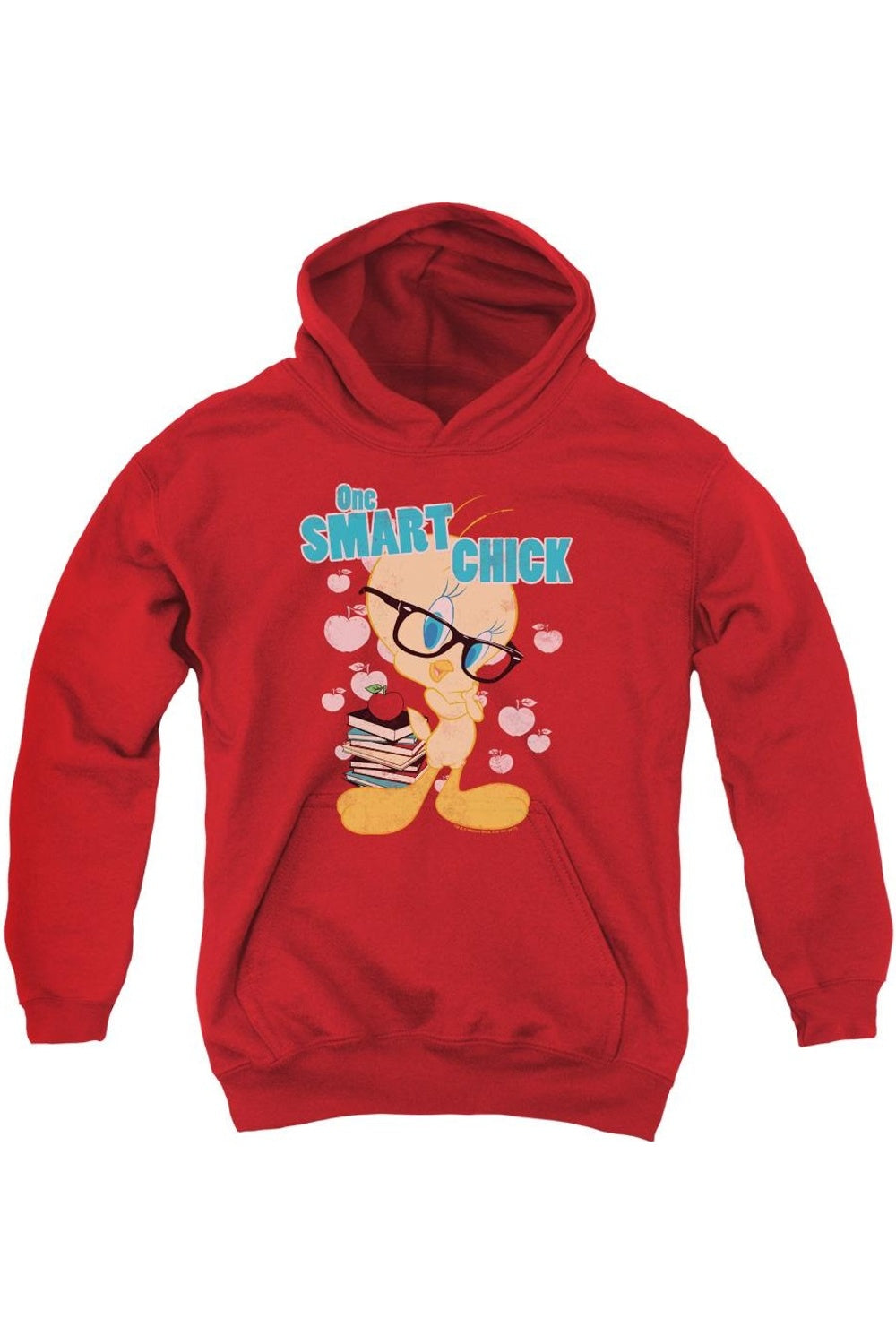 

Толстовка с капюшоном Looney Tunes One Smart Chick для детей Gildan, красный