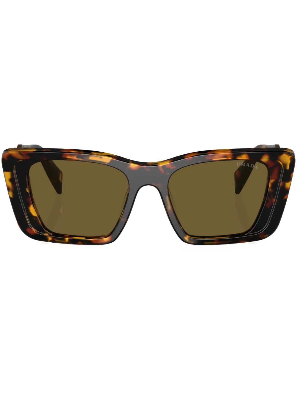 

Солнцезащитные очки в квадратной оправе Prada Eyewear, зеленый