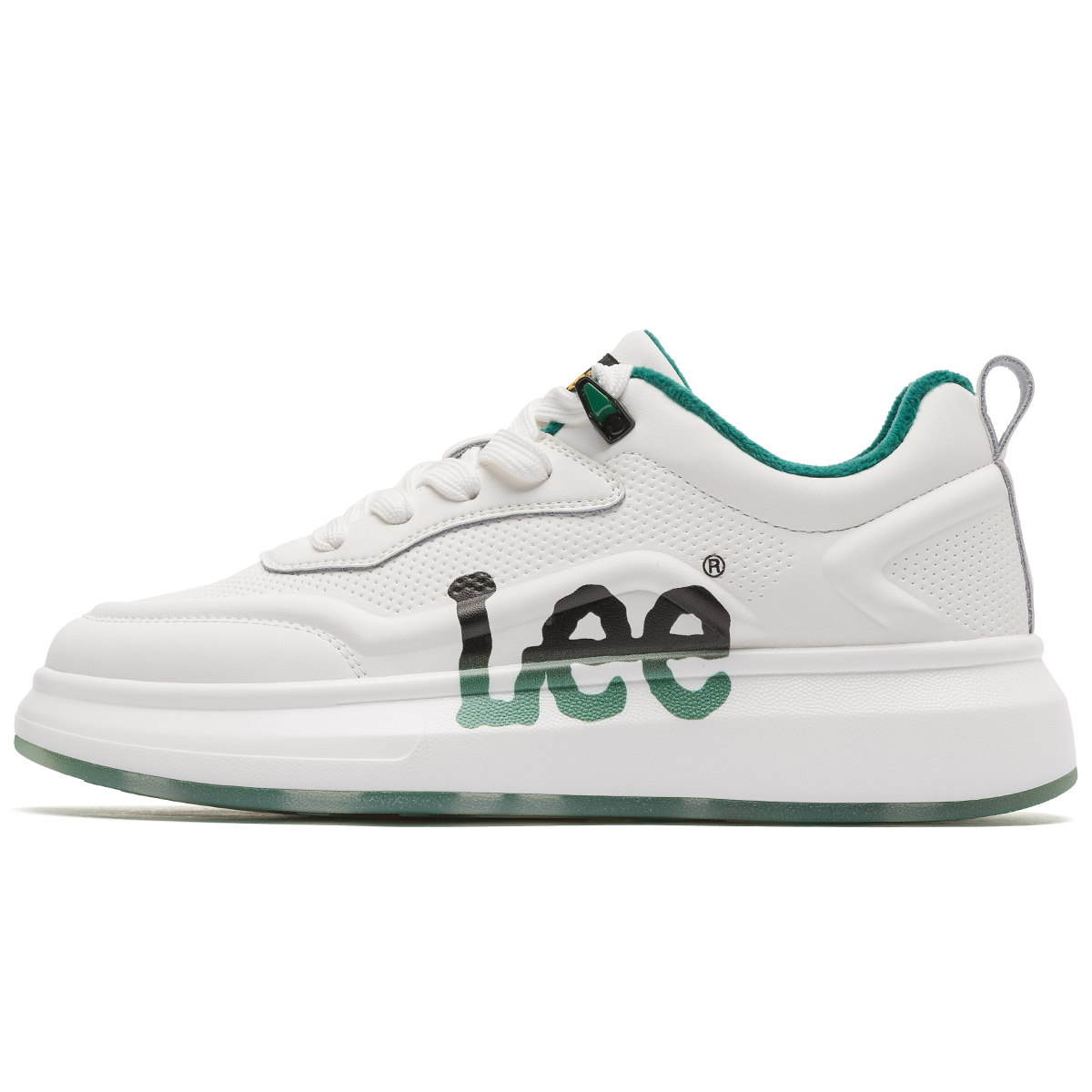 

Белые кроссовки с термоамортизацией, дышащие, увеличивающие рост, низкие, скейтборд обувь unisex Lee, зеленый