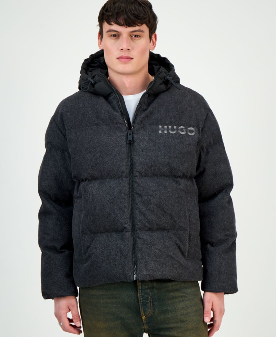 

Мужская куртка Bowan с застежкой-молнией и капюшоном Hugo Boss, Black