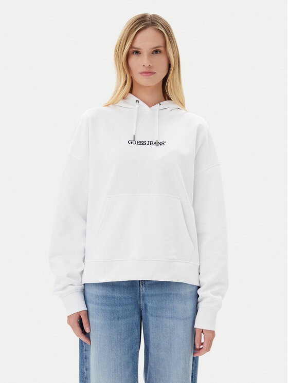 

Толстовка оверсайз W5RQ27 K68I4 Guess Jeans, белый