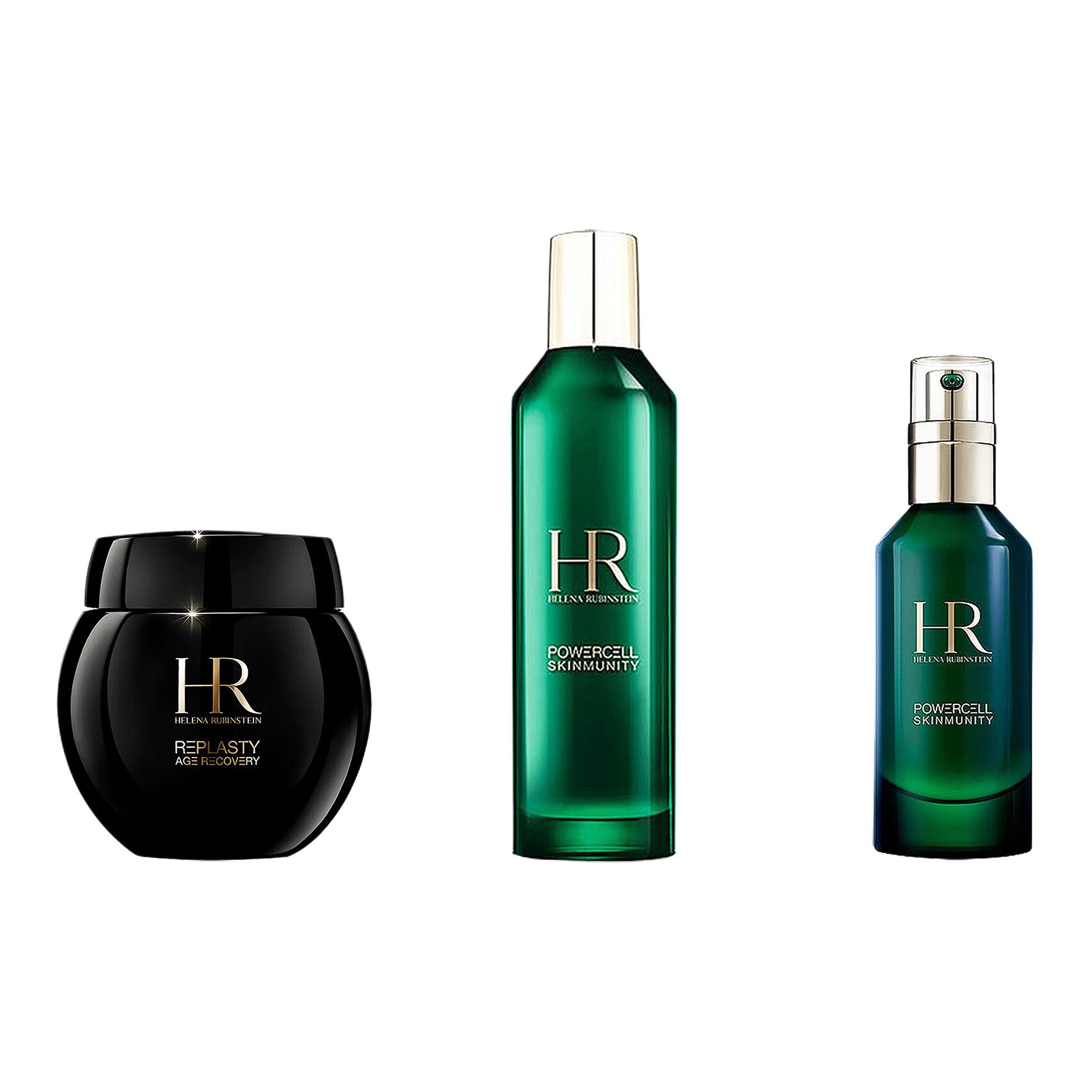 Набор для ухода за кожей Helena Rubinstein Powercell Skinmunity: эссенция Emerald Bottle, 50 мл + лосьон New Skin, 200 мл + крем Black Bandage, 50 мл — фото 2