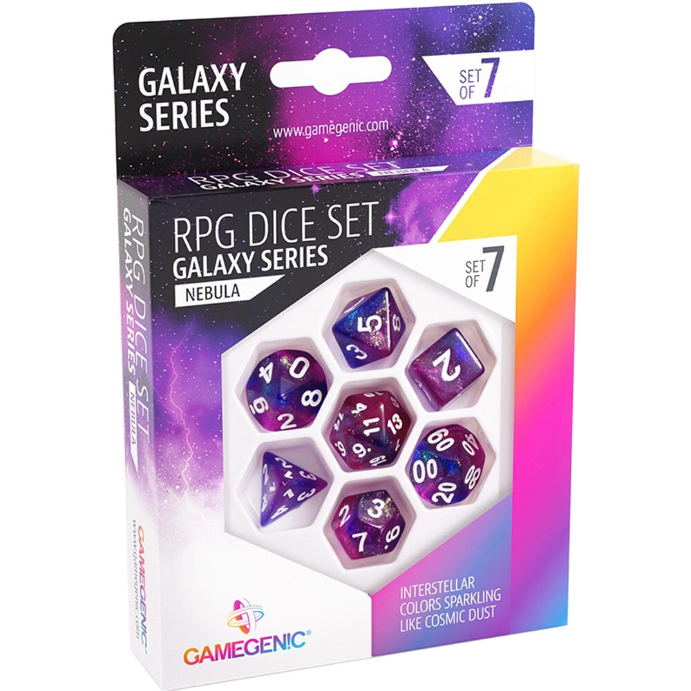 

Аксессуары Gamegenic Galaxy Series Polyhedral Set: Nebula (7)