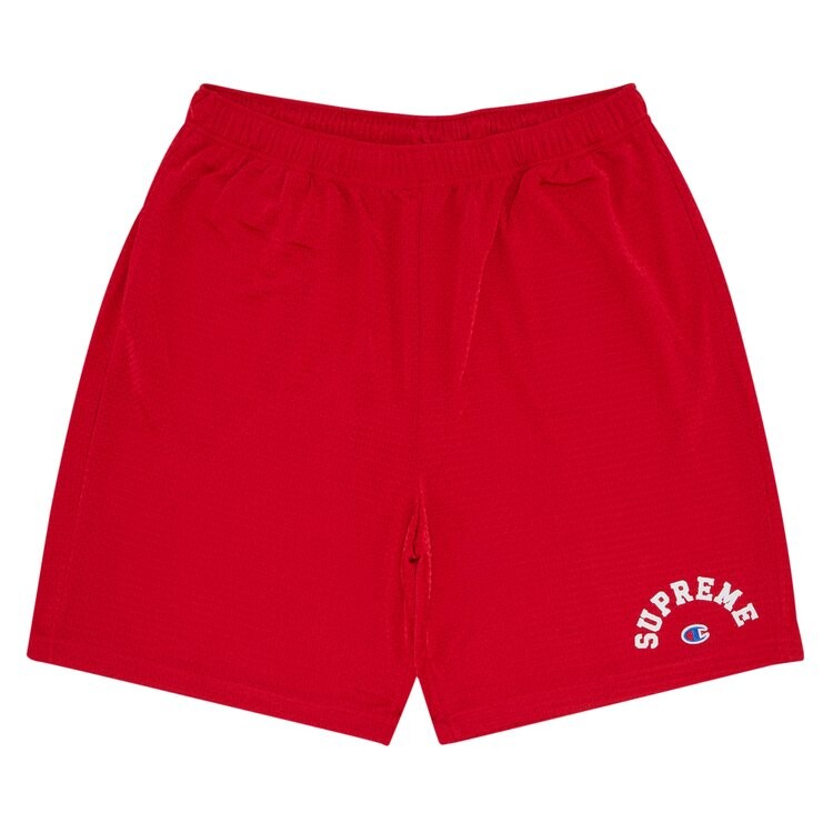 

Шорты Supreme x Champion Mesh Short, красный