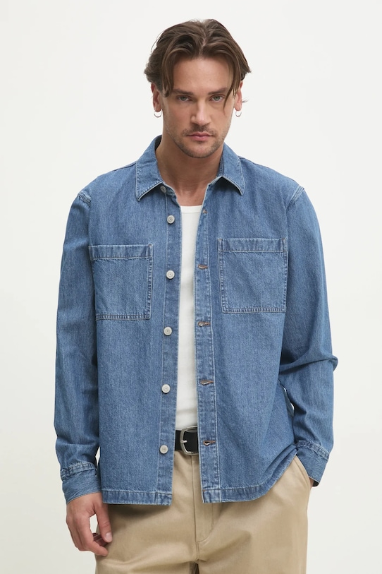 

Джинсовая рубашка Hollister Co., синий