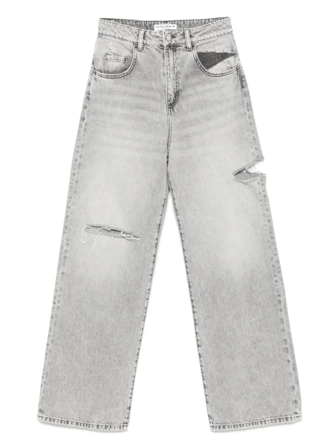 

Джинсы в цветочек ICON DENIM, серый