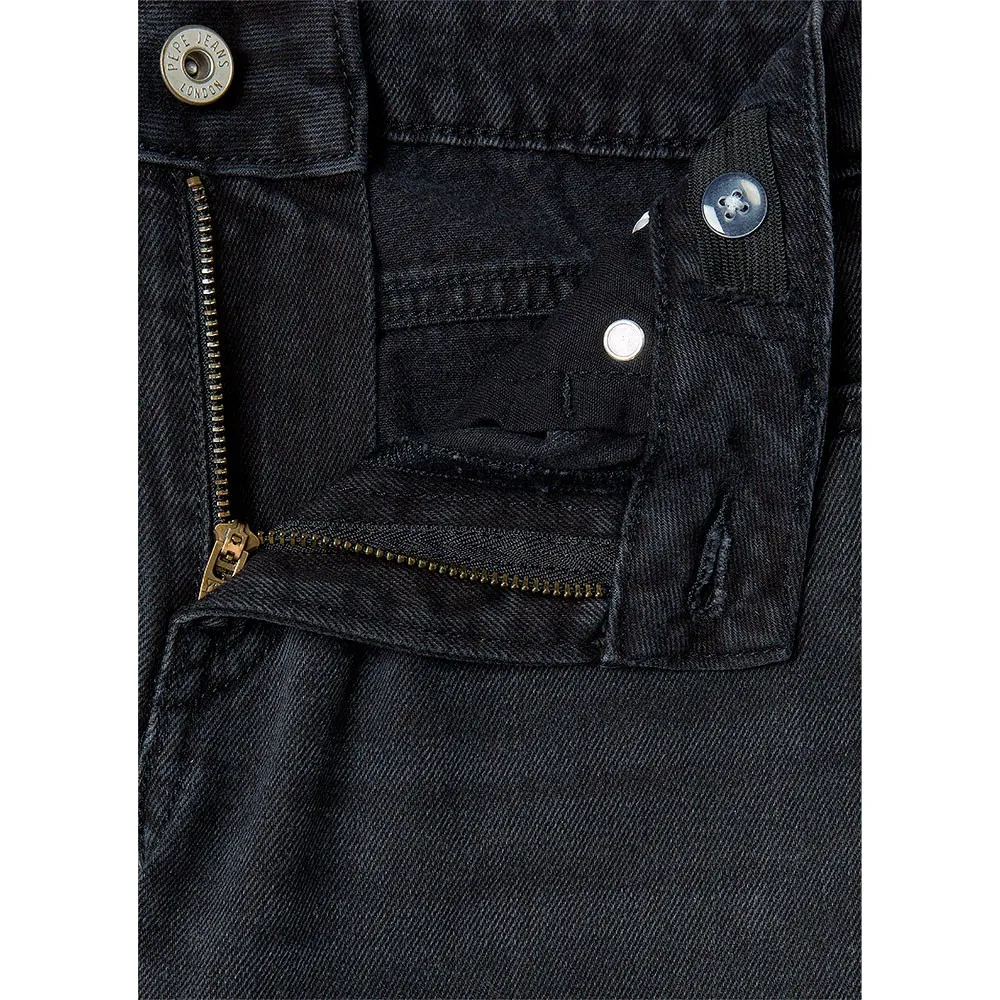 Джинсы Pepe Jeans Robyne Straight Fit high waist jeans, черный — фото 3