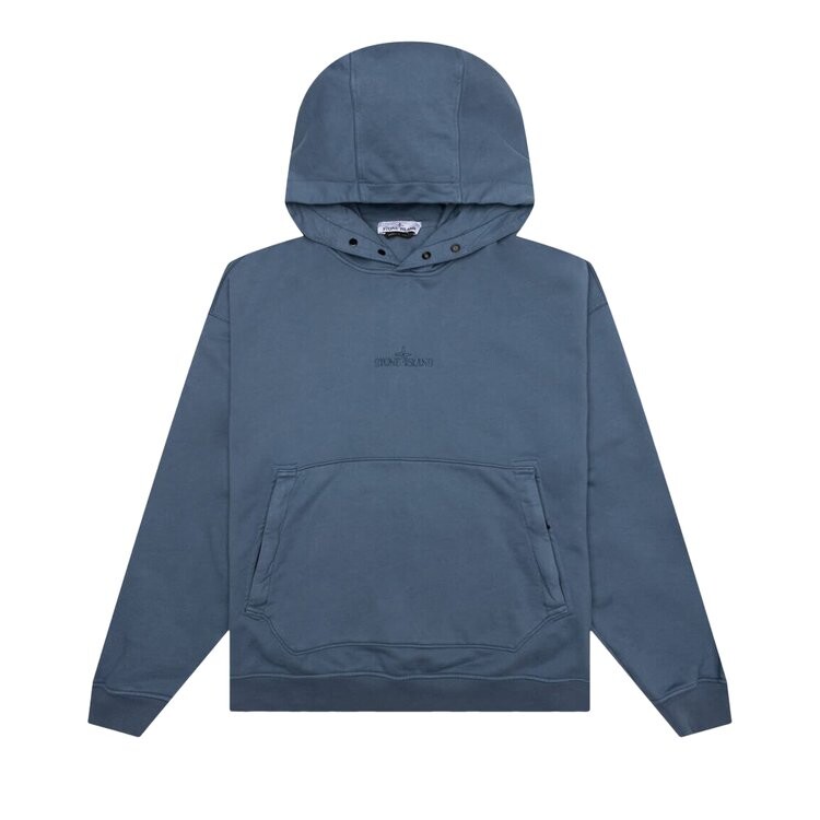 

Толстовка Stone Island Hooded 'Avio Blue', синий