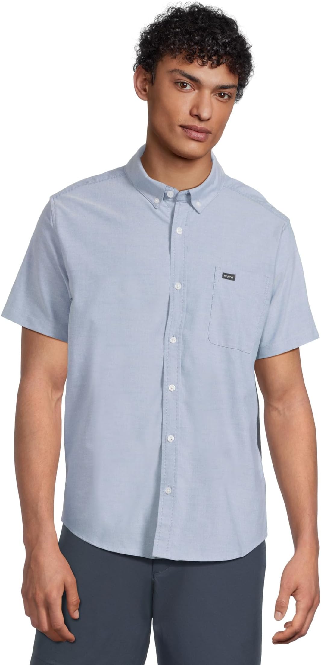 

Мужская футболка-стрейч с коротким рукавом, которая подойдет RVCA, Oxford Blue