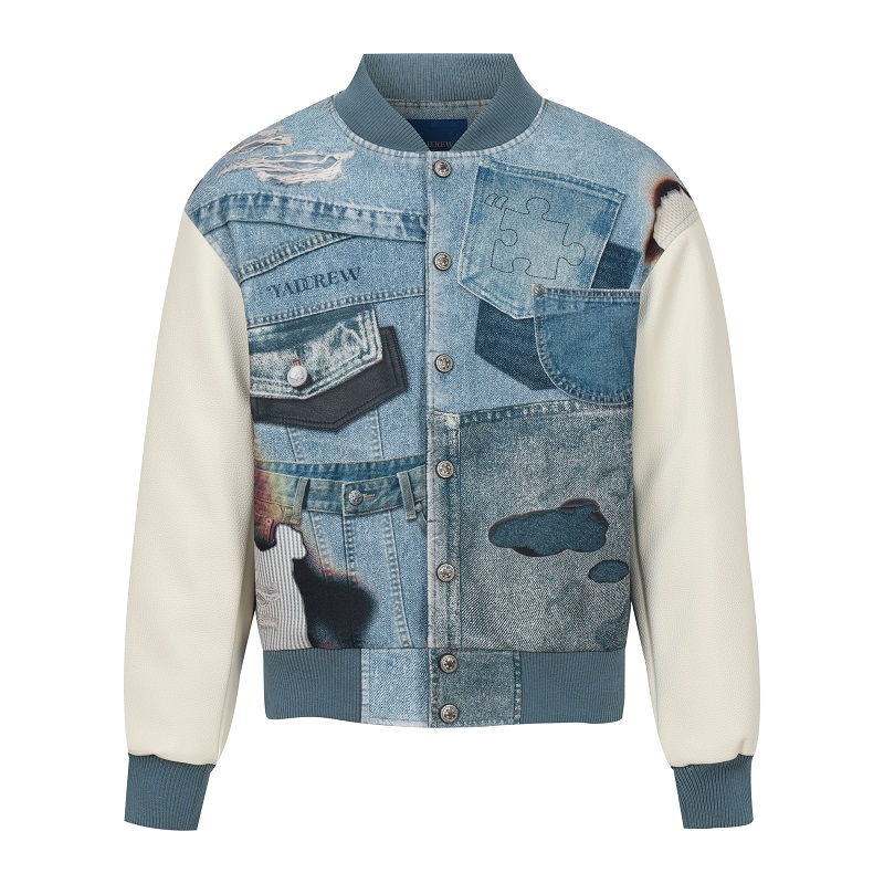 

YADcrew Женская сине-белая куртка, Blue White