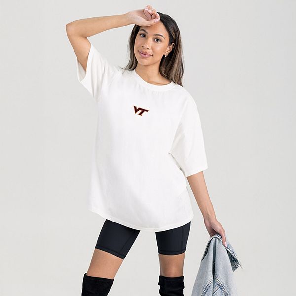 

Женская белая футболка Virginia Tech Hokies Oversized Back at Ya Gameday Couture, Белый, Женская белая футболка Virginia Tech Hokies Oversized Back at Ya Gameday Couture